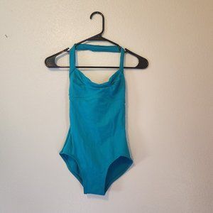 Teal Blue Leotard / Bodysuit - Size Small